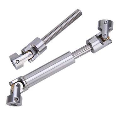 Imagem de 1/10 Eixo de Acionamento, Acessório de Aço Inoxidável RC Um par, Operação Suave Ajuste Direto, Compatível Com o Axial TRXXAS TRX6/SCX10 D90/TF2/GEN8 1/10 RC Car, Fácil de