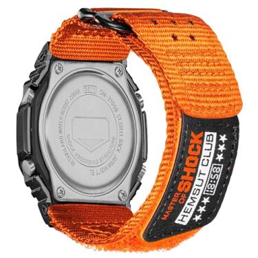 Imagem de Pulseira de relógio de substituição para Casio G-Shock GM-2100B, GD-100/110/120/350, GW-S5600/5600/B5600/M5600, pulseira Casio respirável de nylon de 16 mm
