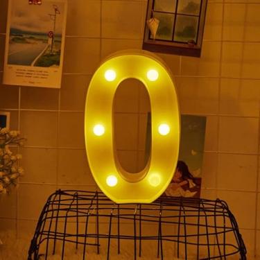 Imagem de Letreiro de LED para letreiro, sinal de luzes de LED com letras, 26 letras iluminadas, letras iluminadas para decoração de festa em casa e casamento (0)