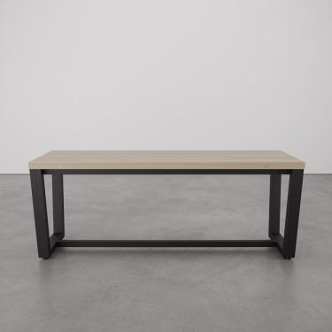 Imagem de Banco 2 Lugares 120Cm Estilo Industrial Concept Acácia/Preto