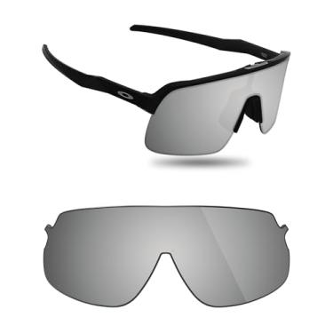 Imagem de Fiskr Lentes polarizadas de substituição compatíveis com óculos de sol Oakley Sutro Lite OO9463, resistente a impactos e ajuste perfeito, Prata metálica., One Size