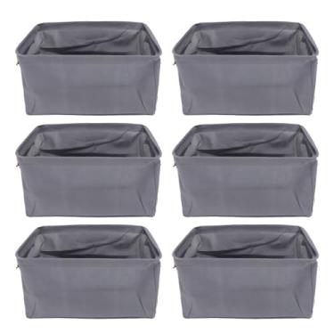 Imagem de Caixa de armazenamento de roupas de tecido espessado espessado dobrável Capacidade de roupas respiráveis ​​Organizador de roupas para armário Dormitório de tecido não tecido de (42 * 28 * 25cm)