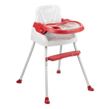 Imagem de Cadeira Cadeirinha De Alimentação Refeição Bebê Portátil Infantil 3 em 1 Personagem Carros Altura Ajustável