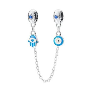 Imagem de Berloque De Prata 925 Com Margarida, Borboleta E Coração Para Pulseira