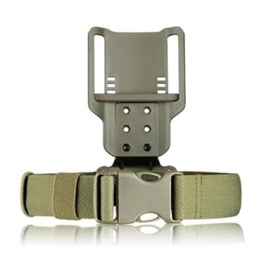 Imagem de Am Plataforma Low Ride, Suporte em Polímero para Coldres, Rotação 360°, Ajuste de Altura, Verde Militar