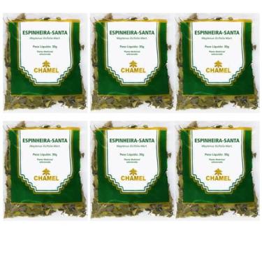 Imagem de Chá Erva Santa Espinheira kit 6 pacotes Folhas Chamel