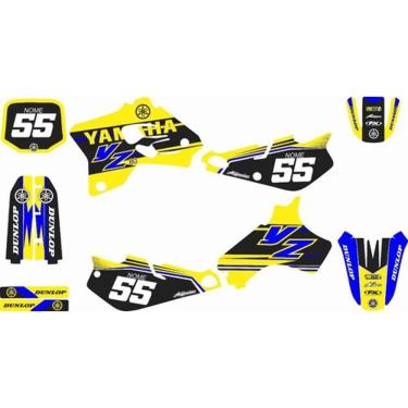 Imagem de Kit Adesivo Moto Cross Trilha Yz 80 1993/2001 Amarelo Lm224