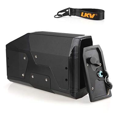 Imagem de LKV Caixa de ferramentas R1200GS Suporte do lado esquerdo da motocicleta com caixa de aço inoxidável de substituição para acessórios BMW R1250GS LC ADV Adventure F750 F850