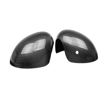 Imagem de Capa de espelho retrovisor de fibra de carbono compatível com Cooper F54 F55 F56 F60 Countryman Acessórios para carro Capa de espelho retrovisor 2018(With light Hole)
