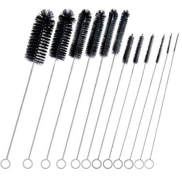 Imagem de Conjunto de pincéis Straw Cleaner Brush Family 12 unidades para garraf