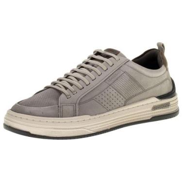 Imagem de Sapatênis masculino denim mike democrata - 240601, Cinza, 41