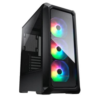 Imagem de Gabinete Gamer Cougar Archon 2, RGB, Mid-tower, Lateral De Vidro, Com 3 Fans, Preto - 385CC50.0003