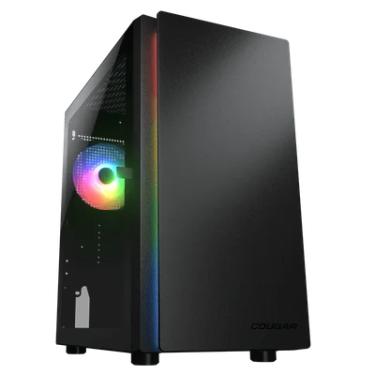 Imagem de Gabinete Gamer Cougar Purity, RGB, Painel Esquerdo Transparente de Vidro, Black - 385pc40.0001
