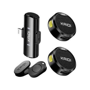 Imagem de Microfone Sem Fio Duplo de Lapela Kaidi KMF4-A Lightning - AC3122