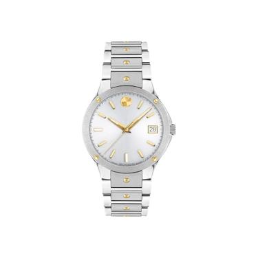 Imagem de Movado Relógio feminino SE - Movimento de quartzo suíço 3H, pulseira de elos de aço inoxidável - Resistência à água de 5 ATM - Relógio moderno de luxo para ela - 32 mm, Prata, One Size, Edição