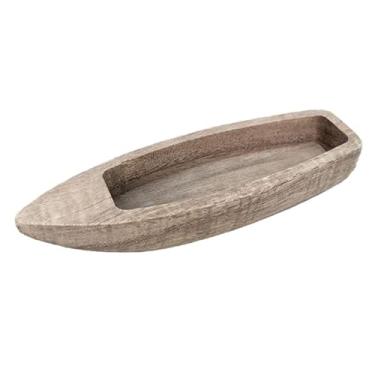 Imagem de YXQ Enfeite de barco de madeira para barcos de mesa – Faça seu próprio veleiro, decoração náutica para artesanato, pintura faça você mesmo, cor de tronco