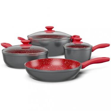 Imagem de Conjunto de Panelas Philco PKT407 4 Peças, Cinza