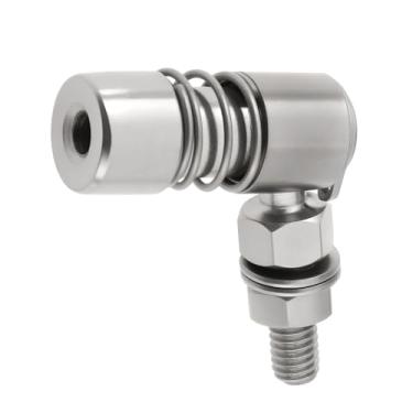 Imagem de Briny River Conexão de junta esférica marítima M6 para controle remoto externo de barco cabo de aceleração de controle de cabo de mudança