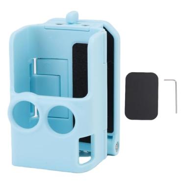 Imagem de GOWENIC Suporte de Montagem Magnética, Adequada para a Câmera OSMO 3 Com 6 ímãs Poderosos, Suporte de Desktop de ângulo Ajustável, Bloco Macio de Silicone, Sem Escorregamento, para (BLUE)