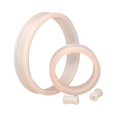 Imagem de Plugue De Túnel De Orelha Duplo Flexível De Silicone Superdimensionado