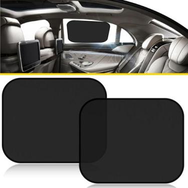 Imagem de Protetor Solar Para Janelas Laterais De Carro Com Proteção UV, Cortina