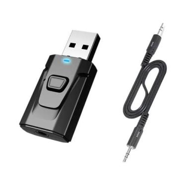 Imagem de Transmissor E Receptor De Áudio Bluetooth 5.4 Para Carro, Adaptador De