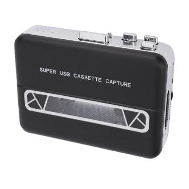 Imagem de Dpofirs Conversor de Cassete para MP3, Tape Player Portátil, Com Jack de 3,5 Mm de Orador de 3,5 Mm, Captura de áudio USB para Laptop PC CD Burner