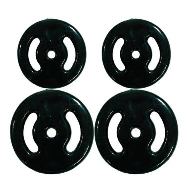 Imagem de Kit anilhas emborrachadas 30kg Poli Sports-Unissex