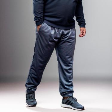 Imagem de Calça Jogger Masculina Plus Size Lisa com Elástico na Barra-Masculino