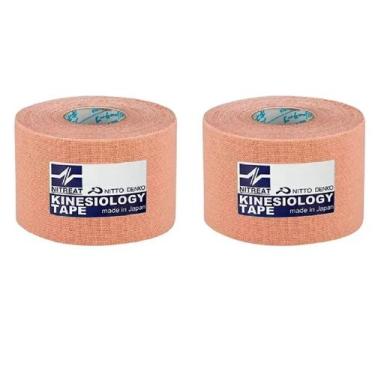 Imagem de Kit Kinesiology Tape Bandagem Elástica 5cmx5m 2 Unidades - Nitto Denko