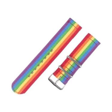 Imagem de Pulseira De Relógio Esportiva Unissex Em Nylon Trançado 18mm 20mm 22mm