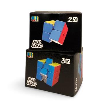 Imagem de Kit Cubo Mágico Profissional Magnético 2x2 e 3x3 Stickerless Sem Adesivo