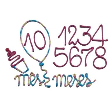 Imagem de Kit Mesversário Coração Balão Kit Festa Decoração Baloes De Aniversario Para Festa De Aniversário(Redondo,Cupcake)