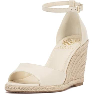 Imagem de Vince Camuto Felyn Espadrille Wedge feminino, Branco cremoso., 38
