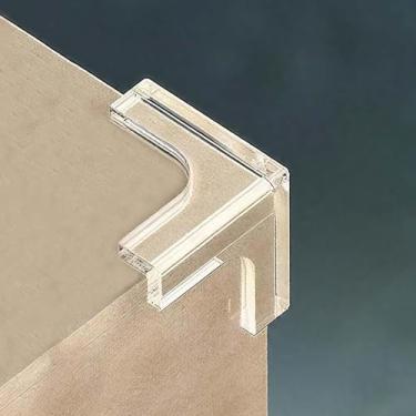 Imagem de 8 peças de protetor de canto de silicone, protetor de canto de mesa, protetor de canto de mesa adesivo forte em forma de T para móveis