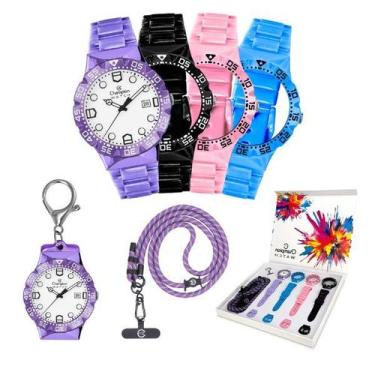 Imagem de Relógio Champion Troca Pulseiras CP31901M Prova D'Água 100m