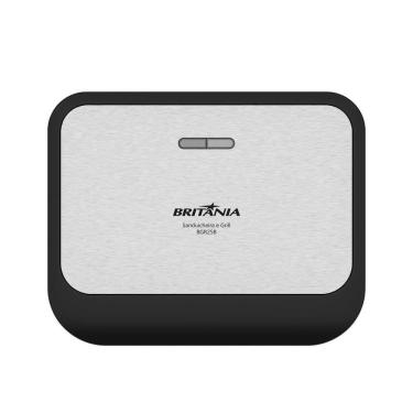 Imagem de Sanduicheira E Grill Britânia Inox 2 Em 1 BGR25B 220V