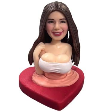 Imagem de Bobblehead feminino sexy personalizado - Estatueta personalizada para presente de Dia dos Namorados, decoração de casa romântica, presente adulto exclusivo para ele, boneca de cabeça balança