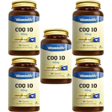 Imagem de Kit 5X COQ 10 - Coenzyme Q10 - 60 Cápsulas - VitaminLife-Masculino