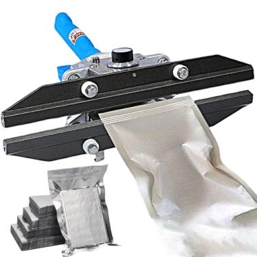 Imagem de Seladora térmica portátil, 200 300 400 500 600 mm seladora de saco plástico, seladora de impulso, máquina de embalagem de saco seladora a vácuo, para saco Mylar, saco de alumínio, saco de celofane