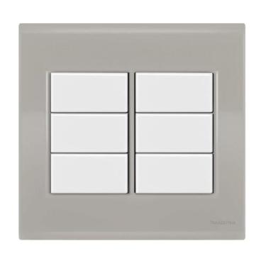 Imagem de Placa Cega 4X4 - Tramontina Liz Fendi / Branco - Tlfb040