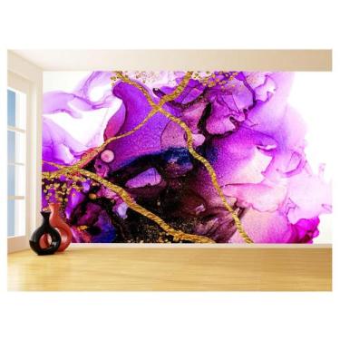 Imagem de Papel De Parede 3D Estilo Marmore Tintas Cores 3,5M Mbr125 - Você Deco
