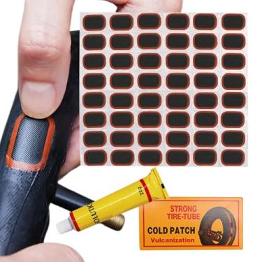 Imagem de Kit de remendo de pneu para bicicleta - Adesivos de tubo interno de bicicletas portáteis, adesivo de reparo de perfuração, acessórios de ciclismo, plugue para acampamento, quadriciclos, atividades ao