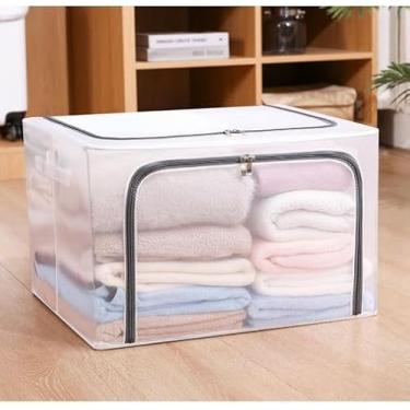 Imagem de Caixa Multiuso Transparente 100L– Material Reforçado, com Zíper