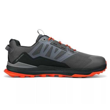 Imagem de ALTRA Tênis de corrida masculino Lone Peak All-WTHR Low 2 Trail, Cinza/laranja, 38