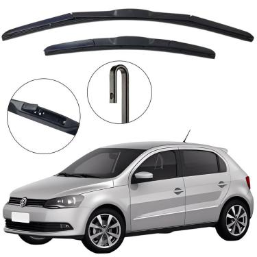 Imagem de Kit Palheta Dianteira Gol G7 2016 a 2019 Limpador de Parabrisa de Silicone