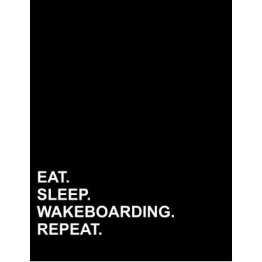 Imagem de Eat Sleep Wakeboarding Repeat: Two Column Ledger Accountant Notepad, Accounting Paper, Ledger Journal Book , 8.5" x 11", 100 pages (Volume 53)