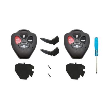 Imagem de Capa de chave de substituição atualizada para Toyota 2008-2013 Avalon / 2007-2011 Camry / 2008-2013 Corolla / 2009-2014 Venza Keyless Entry Remote Carro, chave de fenda (2)