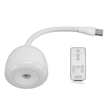 Imagem de HURRISE Lâmpada de Projeção Lunar, Luz Noturna Alimentada por USB Com 3 Modos de Iluminação, Temporizador e Controle Remoto, Pescoço de Ganso Ajustável 360 para Decoração de Quarto