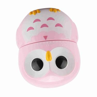 Imagem de Eujgoov Timer de Cozinha de Forma de Coruja, Timer Mecânico de Cozinha de de, Fácil de Usar, para Assar, Fritar, Cozinhar Ovos, Bolos, Com Alta Precisão, Cronômetro Econômico (Rosa)